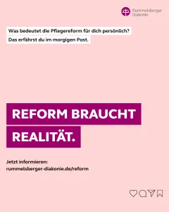 Reform braucht Realität. Jetzt über die Pflegereform informieren.