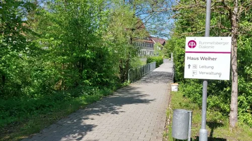 Das Gelände rund um das Haus Weiher